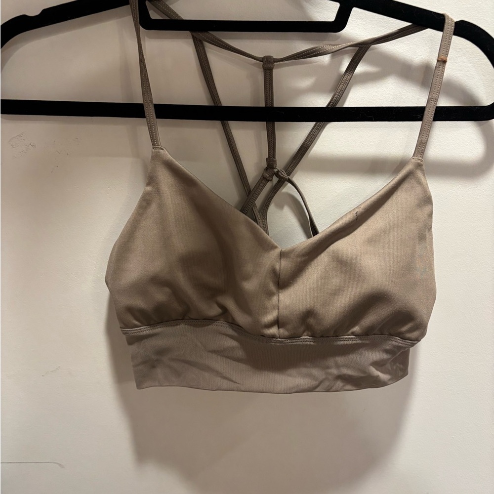 ALO Yoga Taupe Sports Bra